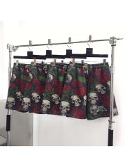 1:1 quality version 28219056 Rose Skull Printed shorts