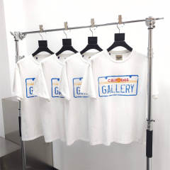 Gallery Dept 1:1 quality version Blue License Plate Print Tee