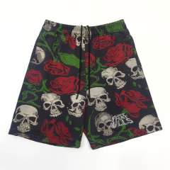1:1 quality version 28219056 Rose Skull Printed shorts