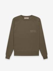 1:1 quality version Cubic Double Flocked Letter LOGO Crew Neck Sweatshirt 6 colors