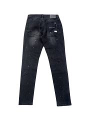 1:1 quality version Knife-bend Chalk Print Splash Ink Jeans 28642004