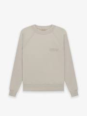 1:1 quality version Cubic Double Flocked Letter LOGO Crew Neck Sweatshirt 6 colors