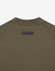 1:1 quality version Cubic Double Flocked Letter LOGO Crew Neck Sweatshirt 6 colors