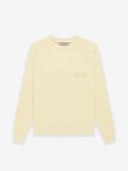 1:1 quality version Cubic Double Flocked Letter LOGO Crew Neck Sweatshirt 6 colors