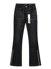 Rhinestone-embellished Flared Jeans 28531544