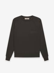 1:1 quality version Cubic Double Flocked Letter LOGO Crew Neck Sweatshirt 6 colors