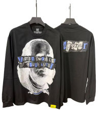 Franklin Portrait Letter Print Long Sleeve T-Shirt 2 colors 28673525