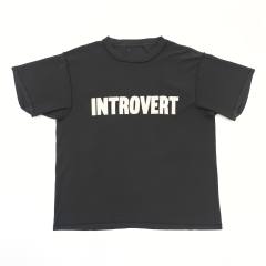 1:1 Top Quality 28321426 Extrovert Letter Print Washed Version Tee