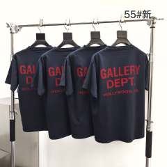 1:1 Top Quality Red-Letter Print Basic Washed Black Tee 28677358