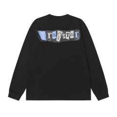Franklin Portrait Letter Print Long Sleeve T-Shirt 2 colors 28673525