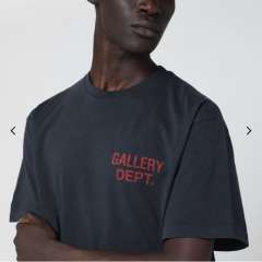1:1 Top Quality Red-Letter Print Basic Washed Black Tee 28677358