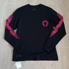 1:1 Top Quality CH Black Pink Long Sleeve T-Shirt