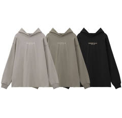 Fear of God FOG Essentials Logo Hoodie (Black/Gray/Olive)