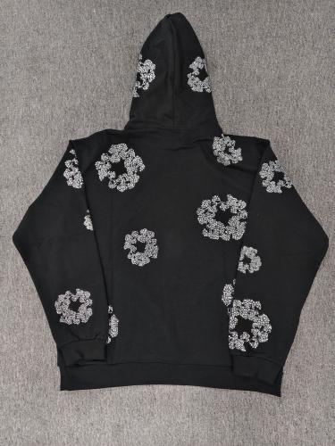 Denim Tears Rhinestone Hoodie Black
