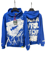 White Splatter Print Hoodie 28680616