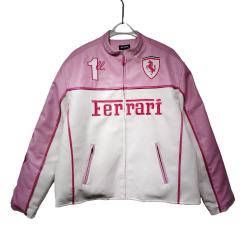 Two-Tone Ferrari Leather Jacket 28661907