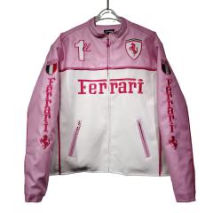 Two-Tone Ferrari Leather Jacket 28661907