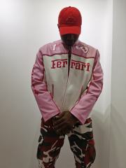 Two-Tone Ferrari Leather Jacket 28661907