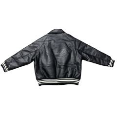 Solid Color Classic Embossed PU Leather Jacket 2 colors 28635787