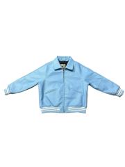 Solid Color Classic Embossed PU Leather Jacket 2 colors 28635787