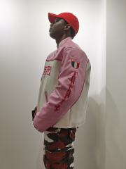 Two-Tone Ferrari Leather Jacket 28661907