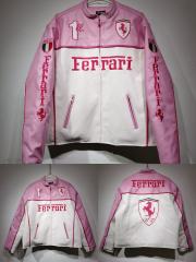 Two-Tone Ferrari Leather Jacket 28661907