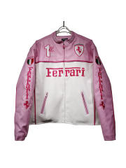 Two-Tone Ferrari Leather Jacket 28661907