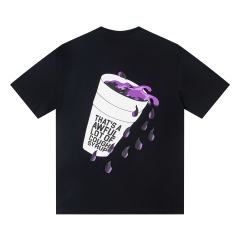 Spilled Syrup Bottle Flame Print Tee 2 colors 28703189