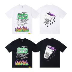 Spilled Syrup Bottle Flame Print Tee 2 colors 28703189