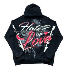 Street Graffiti Print Hoodie & Pants Set 3 colors 28594833