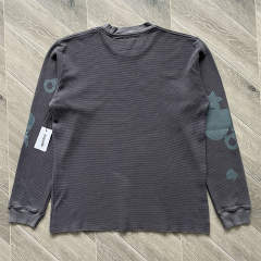 Star 55555 Beluga Heather Grey Waffle Long Sleeve T-Shirt