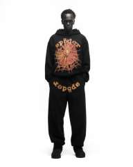 1:1 quality version Pumpkin Alphabet Spider Web Print Hoodie & Pants Set 28631072