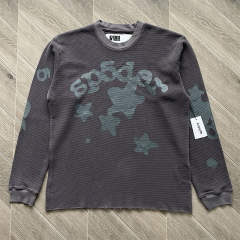 Star 55555 Beluga Heather Grey Waffle Long Sleeve T-Shirt