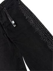 1:1 quality version Side Rhinestone Straight-Leg Jeans 2 colors 28756320