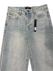 1:1 quality version Side Rhinestone Straight-Leg Jeans 2 colors 28756320