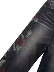1:1 quality version Three-color Rivet Pleated Straight-leg Jeans 2 colors 28658089