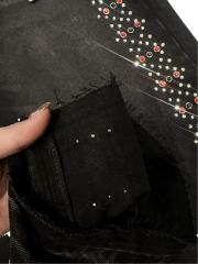 1:1 quality version Both sides Gemstone-Studded Straight-Leg Jeans 2 colors 28758457