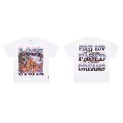 LOST UTOPIA BURNING FLAME Rhinestone Tee 28748377