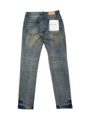 1:1 quality version Vintage Yellowed White Speckles Ripped Jeans 28761303