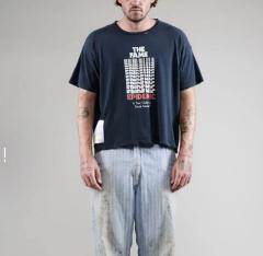 Repeated Logo Letter Print Washed Version Tee 28756309
