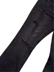 1:1 quality version Black Distressed Flared Jeans 28757509