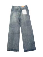 1:1 quality version Front Starry Sky Hot-fix Rhinestone Straight Leg Jeans 28761319