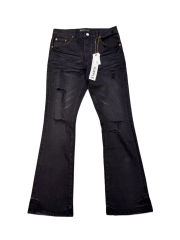 1:1 quality version Black Distressed Flared Jeans 28757509