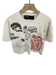 American Vintage Graffiti Rhinestone Print Tee 28756451