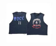 Skull No.11 Print Washed Version Vest 28751626