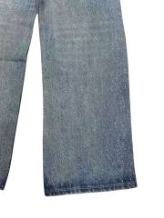 1:1 quality version Front Starry Sky Hot-fix Rhinestone Straight Leg Jeans 28761319