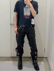 Repeated Logo Letter Print Washed Version Tee 28756309