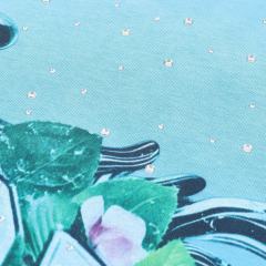 Waterfall sSculpture Rhinestone Print Washed Version Tee 28748593