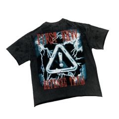 WARNING NOT SO QUIET WOLF CROPPED printed Tee 28747681
