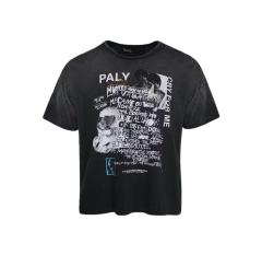 Black Dennis Graffiti Print Washed Version Tee 28756297